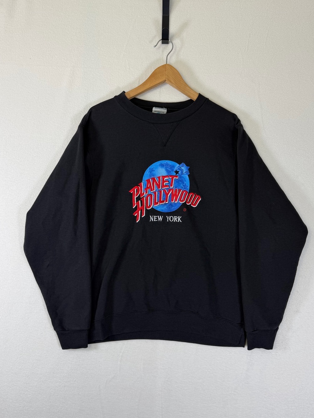 Vintage Planet Hollywood New York Sweatshirt Men Medium Unisex Made In USA 90s